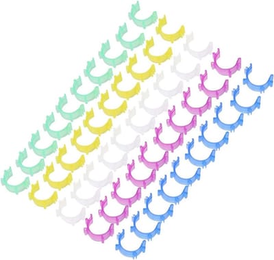 50 Stuks Gekleurde Draadspoel Clips - Organiseer Uw Naaigaren en Spoelen