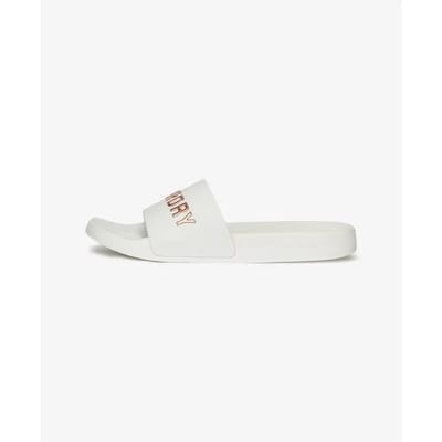 Superdry - Vegan badslippers met logo - Dames - Slippers