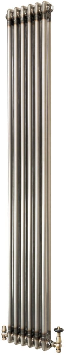 Kolomradiator - 2-kolom 1800x290 mm - ruw metaal - incl. kraan