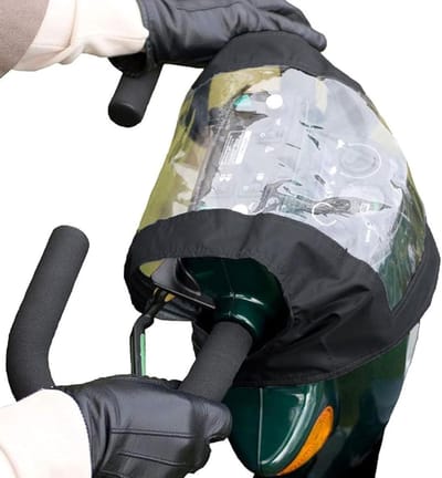 1 x Waterdichte bedieningspaneelhoes, waterdichte scooter regenhoes, voor gebruik bij het rijden bij slecht weer zoals regenachtige dagen, bedieningsapparaat voor Bescherm accessoires tegen stof, vuil, regen en zon Zwart - Cyslmuk®