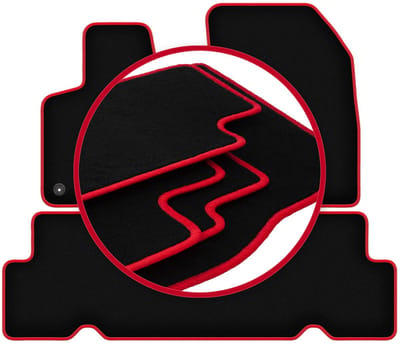 CARLUX-RED automatten voor: Citroen C4 Grand Spacetourer 5-zits (2013-2021)