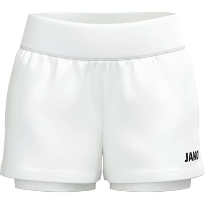 JAKO 2-in-1 short One damesmaten wit 8200d-000