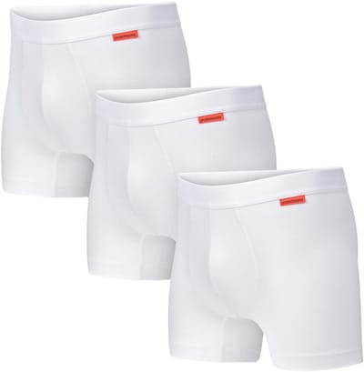 Undiemeister Boxershorts Heren - 3-Pack - Naadloos Ondergoed - Onderbroeken - Tencel - Chalk White (Wit) - Maat XXL