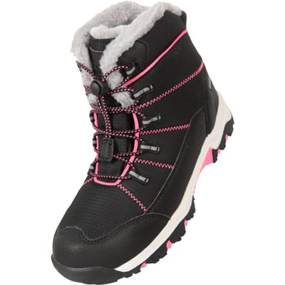 Mountain Warehouse Comet Waterdichte Sneeuwlaarzen voor Kinderen/Kinderen (Zwart)