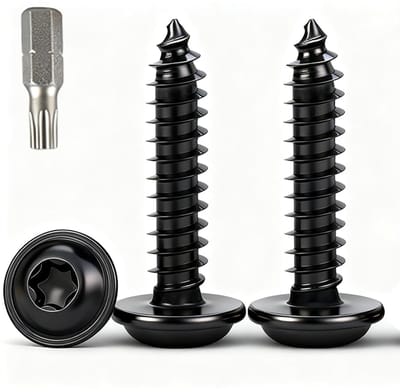 20 Stuks Torx Zelfborende Schroeven M3x6mm, Roestvrij Staal voor Hout en Metaal, Ideaal voor Bevestigen en Kleine Reparaties