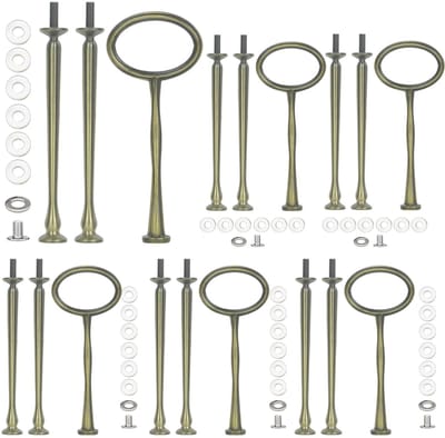 Dailygoods- Etagèrestangen 3-laags - Etagère - Taarthouder - Metalen Stangen - Zinklegering - Hoogwaardige materialen - Etagere