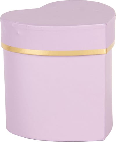 Clayre & Eef Geschenkdoos 10x10x10 cm Paars Karton