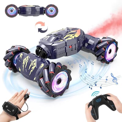 Afstandsbestuurbare Auto - RC Auto Speelgoedauto - Kinderen Spelen - Met Spray Functie - Schaal 1:16 - Donkerblauw
