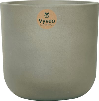 Vyveo - Bloempot Orena - 56x54 - Beige - Bloempot voor binnen en buiten - Lichtgewicht - Breukbestendig - Vorstbestendig - UV-bestendig