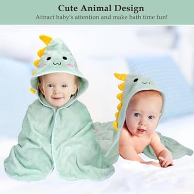 Schattige Babyhanddoek met Capuchon en Dierenoren - 80x80 cm