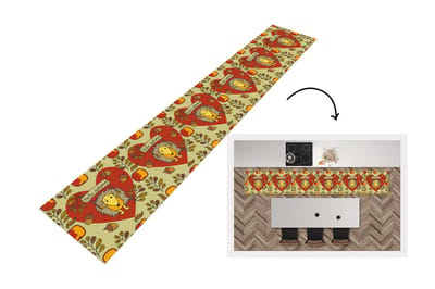 Keukenloper - Loper keuken - Egel - Herfst - Seizoenen - Kind - Design - 300x50 cm - Keukenloper vinyl