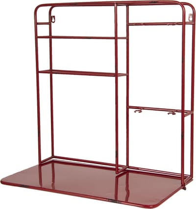 Clayre & Eef Wandrek 59x33x63 cm Rood IJzer