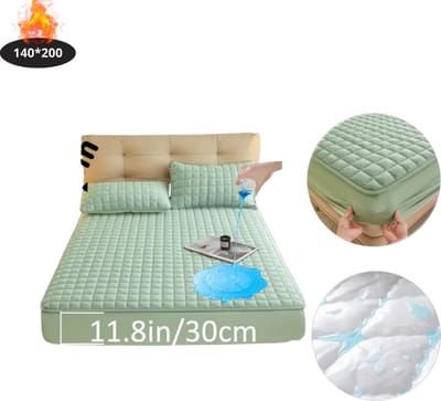 Nivard Waterdicht Hoeslaken - Beddengoed - Fitted Sheet - Bed - Lichtgroen 140x200
