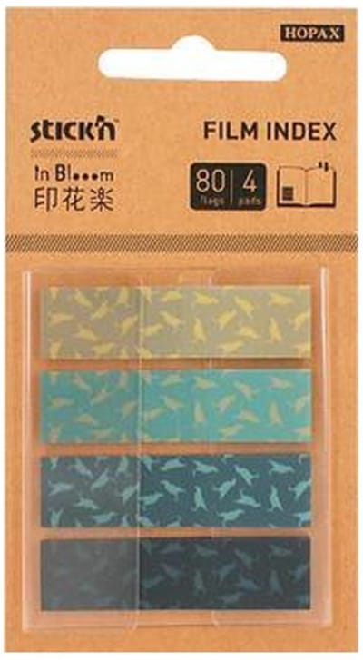 Stick'n Film Index Tabs - 45x12 mm - Z-Note - 4x Gekleurde Tabs - 80 Bladwijzers