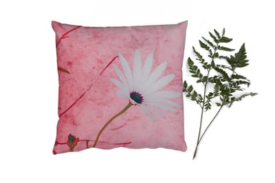 Sierkussens - Kussentjes Woonkamer - 40x40 cm - Bloemen - Roze - Vintage