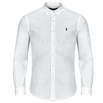 Overhemd Lange Mouw Polo Ralph Lauren Oxford Custom Fit Shirt - White
