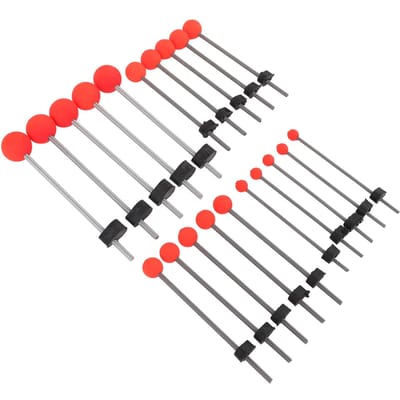 20 STUKS Rode Bal Veer Hengel Tip 8cm 10cm 14cm 16cm Hoge Sterkte Winter Vishengel Tip IJsvissen Uitrusting gray