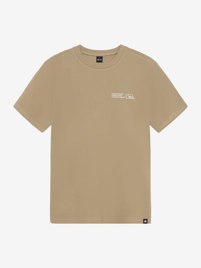 Rellix Oversized T-shirt Xr Polo's & T-shirts Jongens - Polo shirt - Khaki - Maat 140