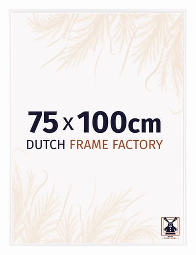 Fotolijst 75x100 cm - Kunststof - Wit Hoogglans - Easy
