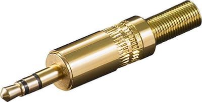 Goobay 3,5mm Jack (m) connector - metaal verguld - 3-polig / stereo