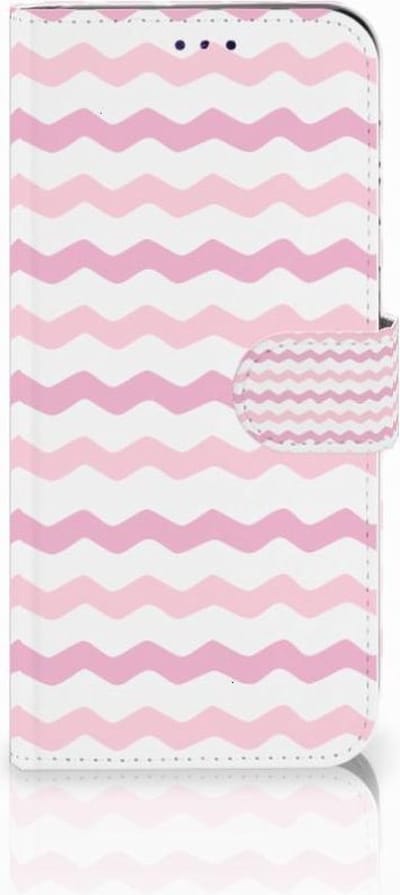 Samsung Galaxy A50 Telefoon Hoesje Waves Roze