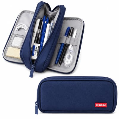 BOTC Etui - Pennenzak voor jongens en meisjes - etuis voor school – pennenzak - schoolspullen - Blauw