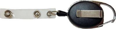 Jumada's - Badgehouder - Clip - Trekkoord - Zwart mat