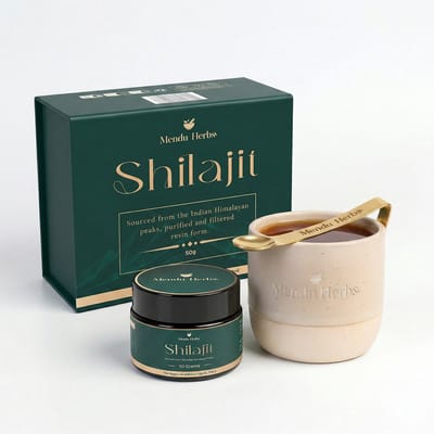 Shilajit 100% Pure 50g + Keramische Mok - Lab-tested Himalayan Resin - Up to 76% fulvic acid