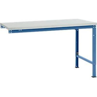 Manuflex aanbouwtafel UNIVERSAL Speciaal, tafelblad kunststof, 1500 x 1000, briljantblauw