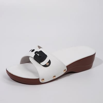 Dames Platform Slippers Zomer Dames Slip-on Verstelbare Gesp met Gesp en Klinknagel Sleehak Sandalen Dames Casual Strandschoenen 36 gray