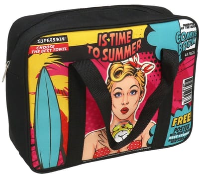 Gerimport Koeltas Comic 28 X 22 X 9 Cm Polyester Zwart