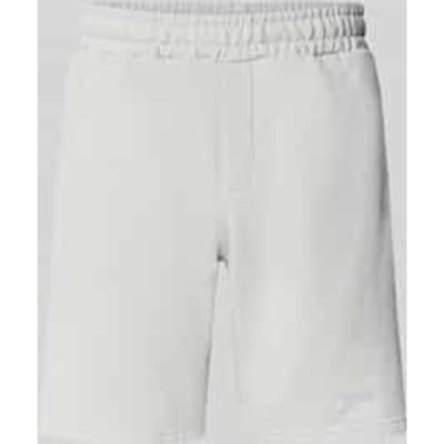 Sweatshorts met gestikt logo en elastische band