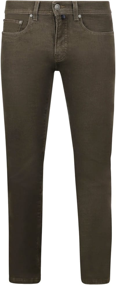 Pierre Cardin Broek Lyon Tapered Raw Bruin - Maat W 32 - L 30 - Heren - Five-pocket broek
