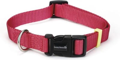 Halsband uni roze 48-70 cm x 25mm