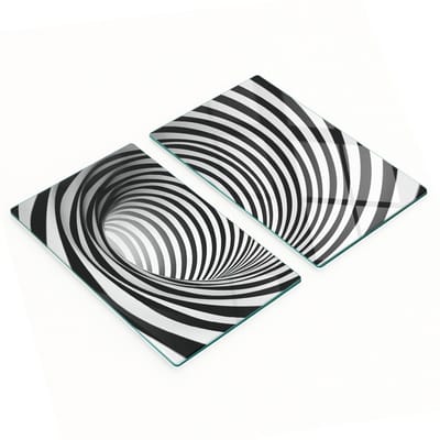 Multifunctionele decoratieve keukenplanken van gehard glas, 3D-formaat, 2x30x52 cm