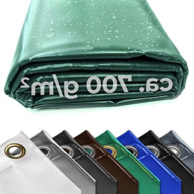 Afdekzeil - Waterdicht Zeil - Bescherming Buiten - Met Zoom en Ogen - 240 m x 200 m - Groen