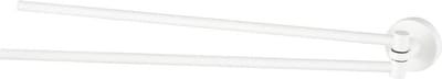 Haceka Kosmos Handdoekhouder - 46cm - dubbel - draaibaar - mat wit