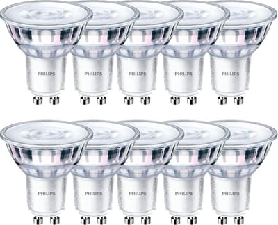 Philips CorePro LEDspot GU10 4W 3000K 345lm 230V - Dimbaar - Warm Wit - Per doos á 10 stuks