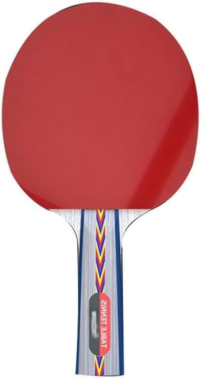 Tafeltennisracket Set - Pingpong Paddle - Sport Spelen - Hoge Elasticiteit - 3 Ballen - Rood Zwart