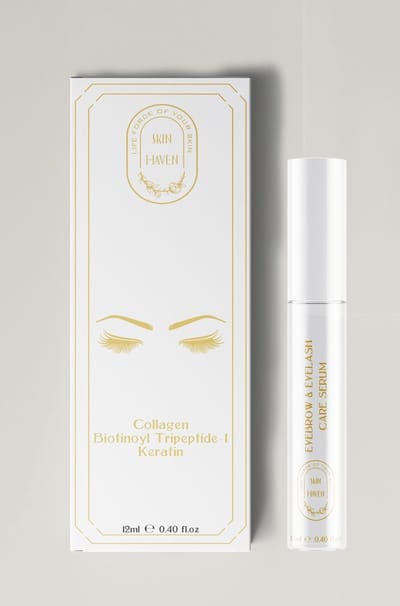 Skin haven - Wimper & wenkbrauw Serum - Keratine serum - Collageen Biotinoyl Tripeptide 1 Keratine 12 ml-wenkbrouw serum - wimper serum
