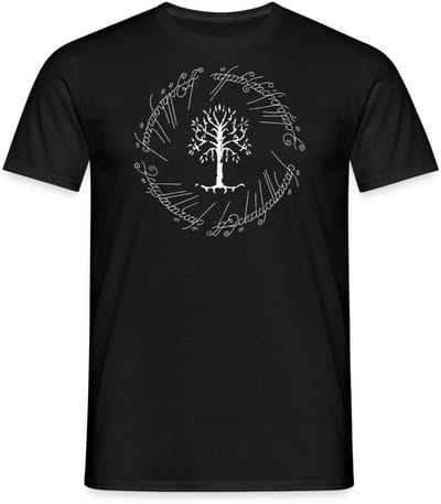 The Lord Of The Rings De Witte Boom Van Gondor T-Shirt Heren