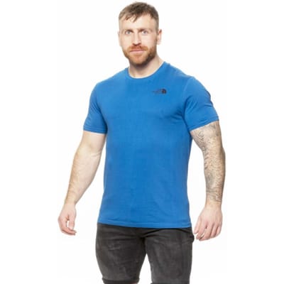 The North Face Heren SS Simple Dome T Shirt Bomber Blue