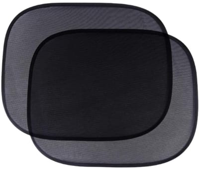 Dailygoods- Zonwering met Zuignappen - Zonwering Auto - Zonwering Raam - 2 Stuks - 44 x 36 cm - Nylon Materiaal - Raamzonnescherm