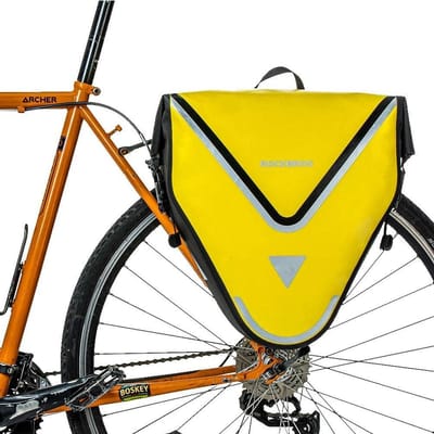 Fietsbagage Tas - Achtertas Waterdicht - Fietstochten Maken - 100% Waterdicht Ontwerp - 20L - Geel