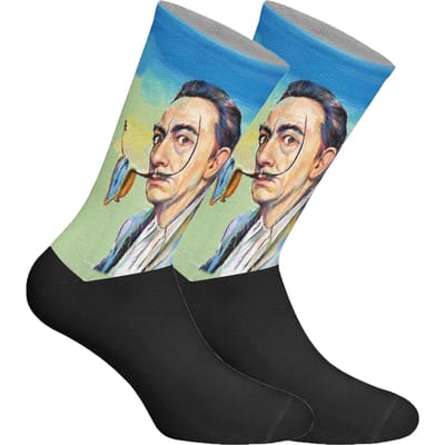 Lange uniseks sokken met elastische print