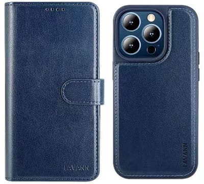 Telefoonhoesje Leer Book Case 2 in 1 - Geschikt voor Samsung S25 Plus - Blauw - Magnetic Case - Ruimte voor 3 pasjes