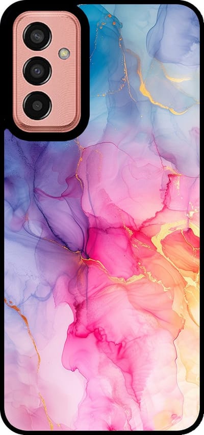 Smartphonica Telefoonhoesje Geschikt voor Samsung Galaxy M13 4G / M23 met marmer opdruk - TPU backcover case marble design - Regenboog geschikt voor Samsung Galaxy M13 4G;Samsung Galaxy M23
