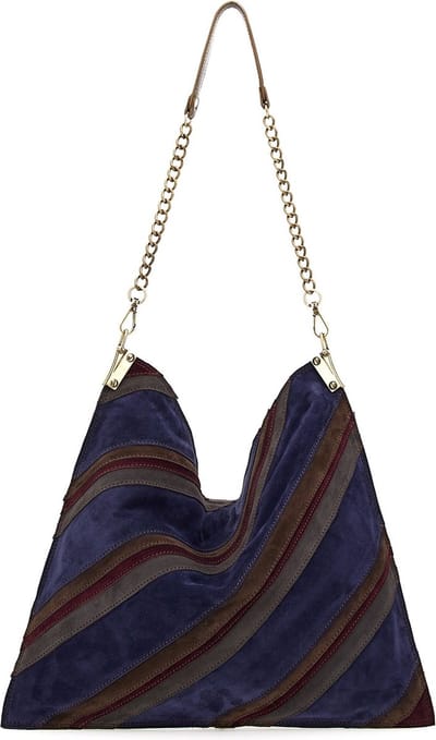 CATERINA LUCCHI Leren Shopper Schoudertas Piccola Rigata Shoulder Bag Com. Urban Veelkleurig