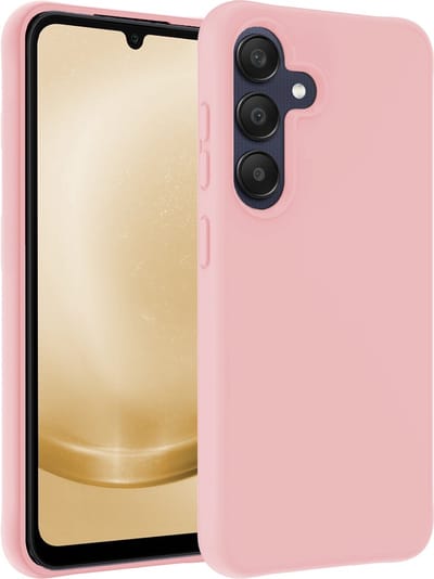 Hoesje - Geschikt voor Samsung Galaxy A25 - Sterk & Shockproof - Hoes Cover - Siliconen Case - Telefoonhoesjes - Lichtroze