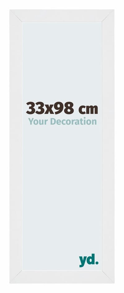 Your Decoration - Puzzellijst 33x98 cm - Wit Hoogglans - Puzzellijst 500-1000 stukjes - MDF Fotolijst - Mura